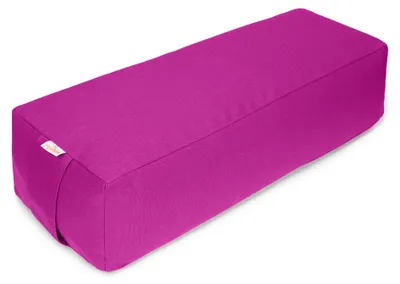 Produktbild von yogabox Yoga und Pilates Rechteckbolster BASIC - magenta 60 x 20 x 14 cm Buchweizenschalen