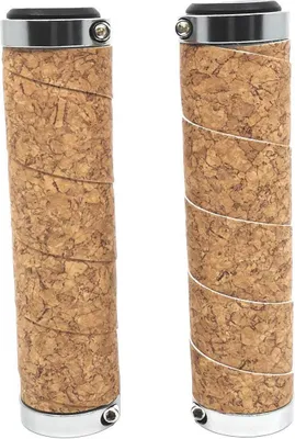 Produktbild von Getapte Fahrradgriffe Kork-Design braun 130mm Schraubgriffe