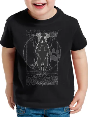 Produktbild von style3 Vitruvianischer Jack Russell Kinder T-Shirt hund terrier