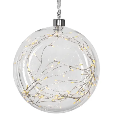 Produktbild von Star Trading 457-84, Leichte Dekorationsfigur, Transparent, Glas, Polyvinylchlorid (PVC), IP20, Silber, 80 Glühbirne(n)