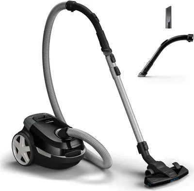 Produktbild von Philips Staubsauger mit Beutel Serie 3000, Allergiefilter, 99,9 % Staubaufnahme, 900 W, schwarz (XD3112/09)