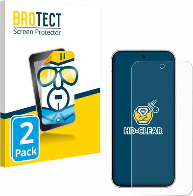 Produktbild von 2x Für Google Pixel 10 Pro XL Schutzfolie BROTECT Displayschutz Display Schutz Folie Klar Transparent