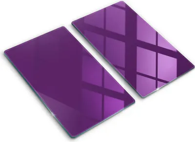 Produktbild von Abdeckung Glas - Küchenabdeckung - 2x30x52 cm - Abdeckplatte -Violette Farbe
