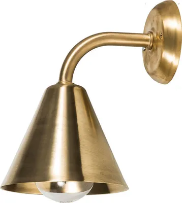 Produktbild von Wandlampe innen Messing massiv Klassisch E27 Wandleuchte
