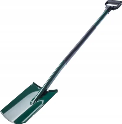 Immagine prodotto di Vanga da giardiniere KADAX "Seyssel", pala da giardino in metallo con manico in legno, impugnatura a D, 118 cm, verde
