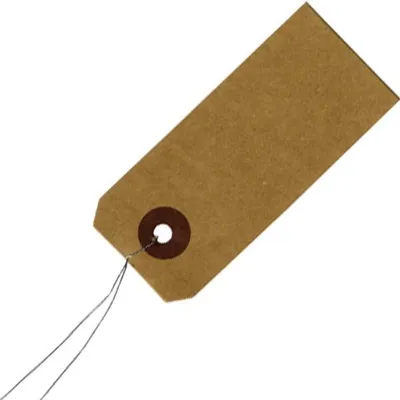 Produktbild von Kraftetiketten mit Metalldraht