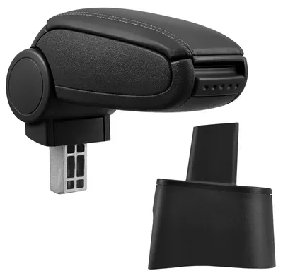 Armlehne Mittelarmlehne MAL Leder Bezug Schwarz für Seat Ibiza III 6L 2002-08 – Produktansicht