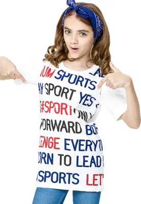 Produktbild von Mädchen-T-Shirt Sport - Weiß - 158