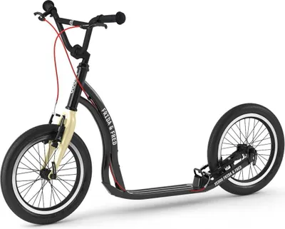 Produktbild von Tretroller Kinderroller Yedoo Frida & Fred 16/16 Scooter Cityscooter schwarz