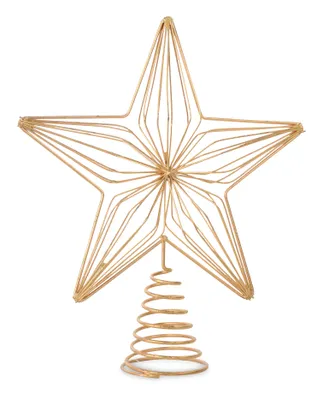 Produktbild von Christbaumspitze, 1 Stück Goldene Weihnachtsbaumspitze, Baumspitze Weihnachten für Weihnachtsdeko