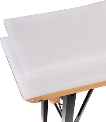 Produktbild von TexDeko 2er Set Bierbank-Auflage Schaumstoff 200x25x2cm (kurz) | Schaum Polsterung für Hussen Bierzeltgarnitur | Sitzpolsterung für Bierbank