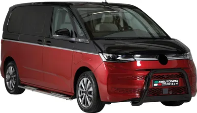 Zdjęcie produktu dla Listwa ochronna przedniego zderzaka do VW Multivan T7 2022-2025 ø63mm stalowa czarna