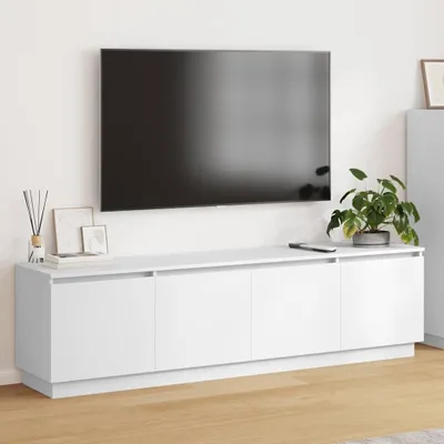Obrázok produktu pre Maison Exclusive – TV skrinka, 180 x 38 x 49 cm, biela, drevotrieska