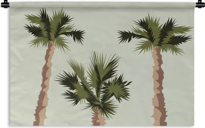 Produktbild von MuchoWow® Wandteppich Wandbehang Palme - Sommer - Tropisch 120x80 cm Tapisserie Dekoration Wandtuch - Wanddekorationen - Wandtücher