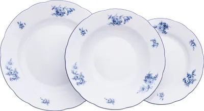 Produktbild von Tellerset, Thun, Rose, blaue Rose, 18 Stück