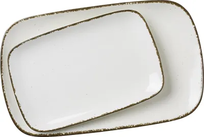 Produktbild von Servierplatten 24/33cm 2 tlg. Casa creme