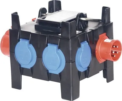Produktbild von Mobiler Verteiler CEE 16A IP44 schwarz PCE9030208