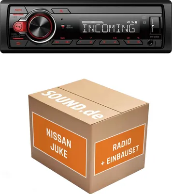 Produktbild von Autoradio Einbaupaket Pioneer MVH330DAB passend für Nissan Juke 1. Generation + Soundsystem | Bluetooth Telefonieren