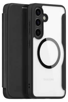 Produktbild von Dux Ducis Skin X Pro Hülle für Samsung Galaxy S24 mit MagSafe und Flip - Schwarz