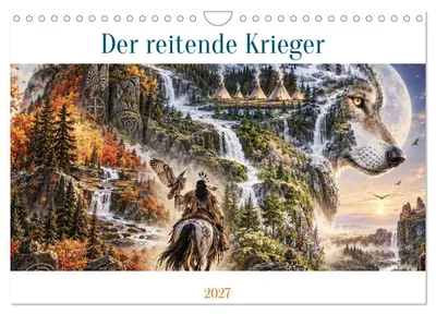 Produktbild von Der reitende Krieger (Wandkalender 2027 DIN A4 quer), CALVENDO Monatskalender