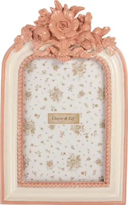 Produktbild von Clayre & Eef Bilderrahmen 10x15 cm Rosa Kunststoff