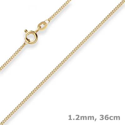 1-2mm-Panzerkette-aus-333-Gelbgold-36cm