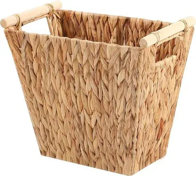 Produktbild von Wasserhyazinthen-Textilabfalle, Büro-Müllschacht, Rattan-Schacht aus Textilabfalle, für Badezimmer, Küche, Heim-Office, 1 Pack