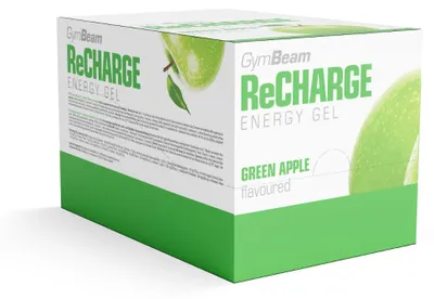 Produktbild von GymBeam - ReChargeel, 16 x 75 g, grüner Apfel