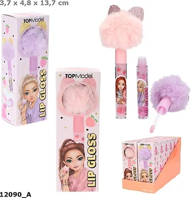 Obrázek produktu pro Błyszczyk z pluszowym topem 1szt mix Top Model BEAUTY&ME 12090A