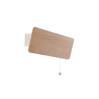 Zdjęcie produktu dla Kinkiet OSLO ciemne drewno-biały 1xE14x40W drewno wym:12x31x10cm IP20 Nowodvorski Lighting