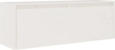 Obrázek produktu pro vidaXL Nástěnná skříňka bílá 100x30x35 cm Borovicový masiv