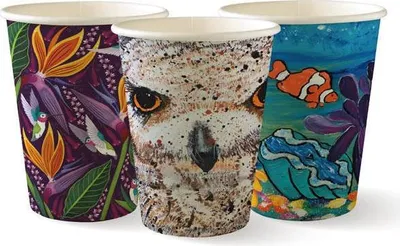 Produktbild von Pappbecher „Art Series“ 350 ml, Durchmesser 90 mm 50 Stück.