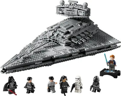 Produktbild von LEGO Star Wars Imperialer Sternzerstörer, Sternenschiff, Bauspielzeug, Spielset mit Darth Vader und Cal Kestis, Geburtstagsgeschenk für Jungen, Mädchen und Fans 75394
