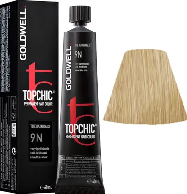 Immagine prodotto di Goldwell Topchic Tube 9N Light-Light Blonde 60ml - colore permanente in tubo