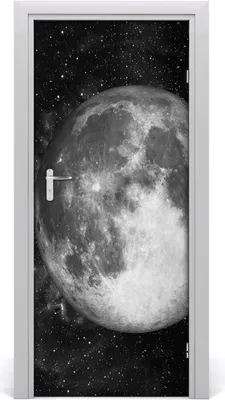 Produktbild von Tulup Türaufkleber 85x205 cm Dekorative Aufkleber Selbstklebend Wasserdichte Tapete Abnehmbar Schlafzimmer Wohnzimmer Wohnkultur - Mond