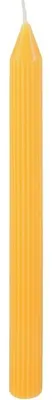 Produktbild von 2 Stabkerzen Geriffelt Gelb 25cm