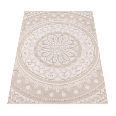 Produktbild von Paco Home Outdoor Teppich wetterfest & robust Mandala Boho Design pflegeleicht flachgewebt 120x160 cm
