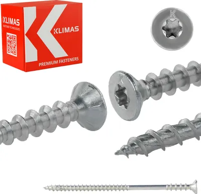 A product shot of screws and their packaging.