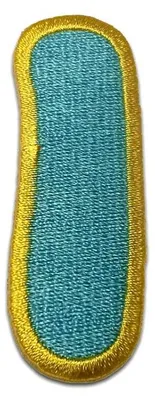 Produktbild von Buchstabe I - 6.4x2.2cm: Alphabet Buchstaben Einzeln Auswählbar - Aufnäher, Bügelbild, Aufbügler, Applikationen, Patches, Flicken, Zum Aufbügeln