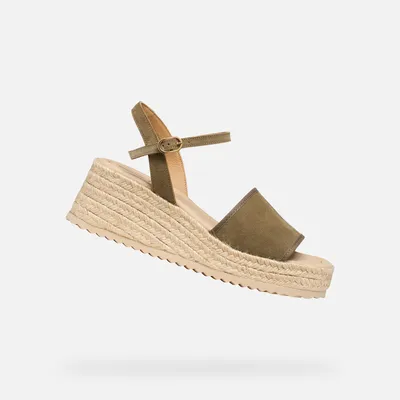 Obrázok produktu pre Dámske sandále Geox Alemeria 40 v khaki farbe