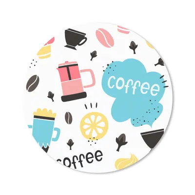 Produktbild von MuchoWow® Mauspad Mousepad Patronen - Kaffeebohnen - Eiscreme 30x30 cm - Mousepads - Maus Mat - Pad - Mausunterlage - Tischunterlage - Schreibtischmatten