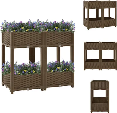 Zdjęcie produktu dla vidaXL Podwyższona grządka 80x40x71 cm z polipropylenu - Donice i doniczki