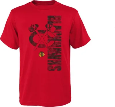Immagine prodotto di Outerstuff Cool Camo T-shirt a maniche corte, per ragazzi, Chicago Blackhawks, taglia: XL, 20 anni