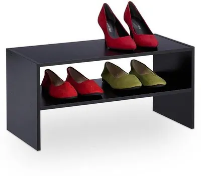 Produktbild von Schuhregal - raumsparend - schwarz - 1 Stück