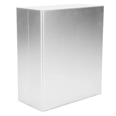 Imagen del producto de Caja de aluminio para proyectos, carcasa electrónica, cubierta para proyectos electrónicos, caja de aluminio plateada, carcasa de aluminio blindada