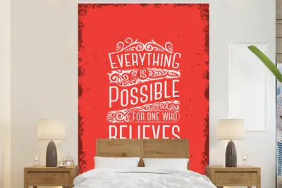 Produktbild von MuchoWow® Fototapete für Wohnzimmer oder Schlafzimmer Wandtapete Vinyl Motivtapete Jahrgang - Gestaltung - Text - 200x300 cm - Wanddekorationen