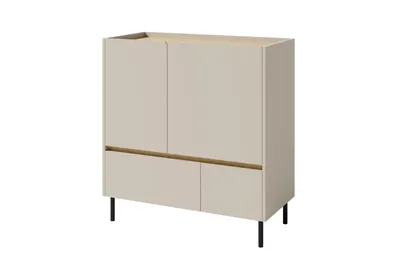 Produktbild von KINDERKOMMODE LIBU 09 95/40/105 in Sandbeige / Geölte Eiche