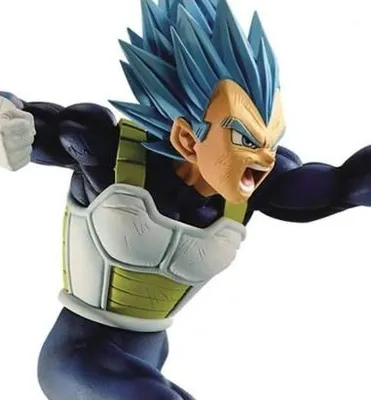 Imagen del producto de Estatua De Pvc Nueva De Bandai, Dragon Ball Super, Vegeta, Super Saiyan God, Serie Z