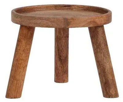 Obrázek produktu pro Drevený stojan na kvetiny, prumer 12cm - moderní podstavec pro pokojové rostliny
