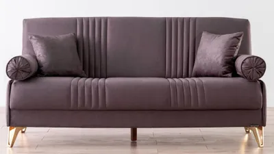 Zdjęcie produktu dla Wygodna sofa 3-osobowa - Elegancka sofa z wysokiej jakości tkaniny do salonu